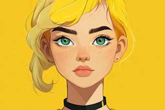 draw you as simpsons ,family guy, rick and morty style