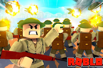 full roblox game creation,roblox obby game,script,map,lua,battlefiled,models