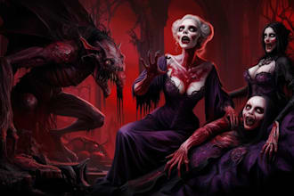 make horror fantasy style