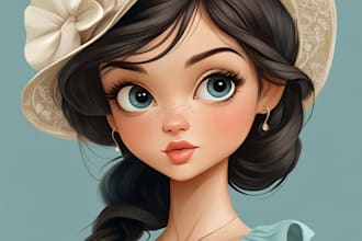 make your cartoon portrait in disney style