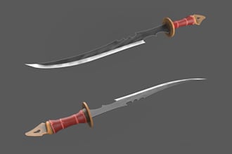 make stylized 3d low poly props, asset modeling