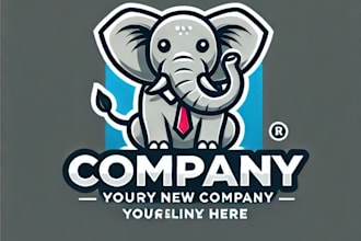 do wonderful elephant mascot logo design with express delivery
