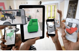 build augmented reality app for room scan,ar app,booking,lidar app,virtual tryon