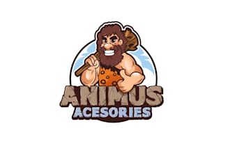create exclusive and marvelous caveman logo design