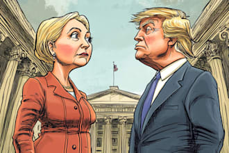 make  a political cartoon art for you