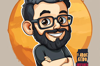design, caricature mascot logo, modern cartoon