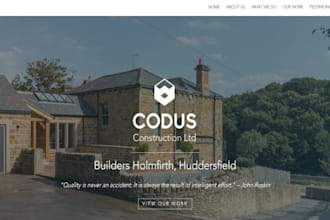 build construction, handyman, roofing, plumbing, hvac website on godaddy, wix