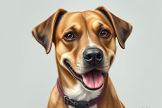 custom pet portrait, dog portrait, cat portrait