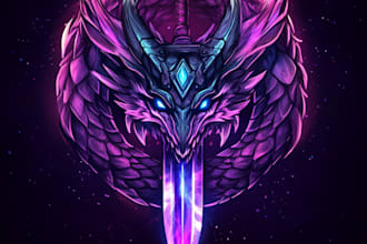 create logo illustrated for your game or minecraft server