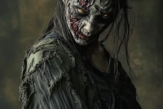 do scary horror creature and fantasy character concept art