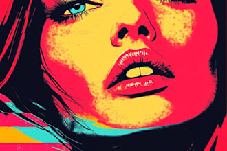 make awesome vector pop art portrait