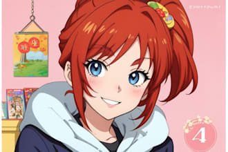 draw cartoon caricature, anime and manga