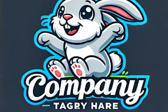 do make rabbit mascot logo design with 1 day delivery