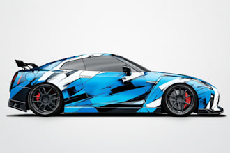 make a custom vehicle wrap, cars, pickups, trailers, etc