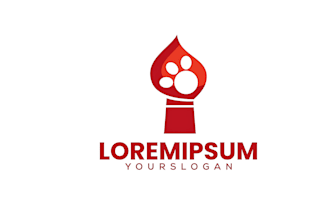 do modern animal dog pet care veterinary logo