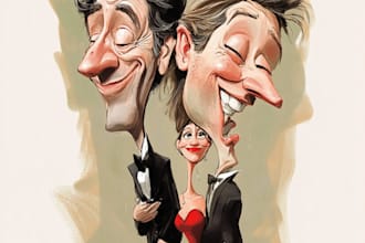 create a custom cartoon caricature for you