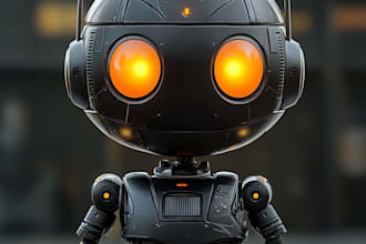 design robots and concept art of futuristic mecha