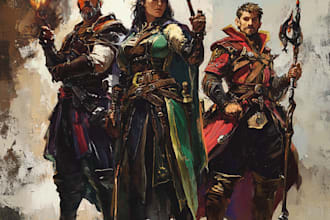 do character design, dnd charcter illustration and fantasy
