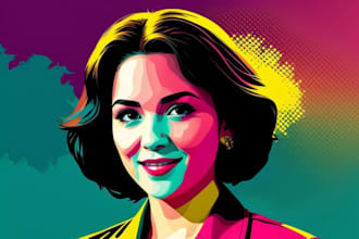draw personalized wpap pop art portrait from your photo