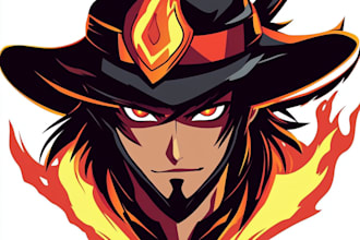 make a custom logo for anime, jrpg game, comic, webtoon, tcg