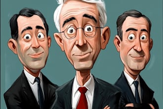 draw unique quality political cartoon or caricature