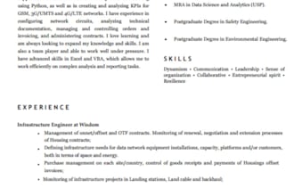 prepare professional curriculum vitae