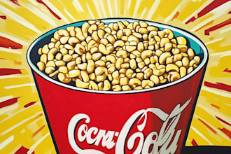 craete food pop art of your food