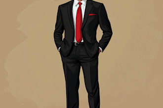 do an awesome political cartoon art