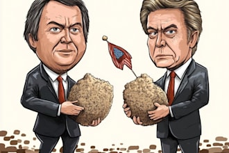 draw a political themed cartoon for you