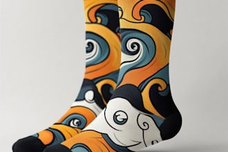 make a unique socks design