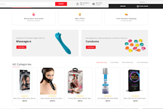 design over 7 figures adult shopify store adult toy store lingerie website
