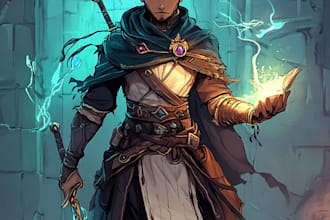 do scary horror creature and fantasy character concept art