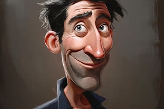 draw a funny caricature