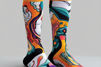 design custom sneakers socks for your brands and streetwear