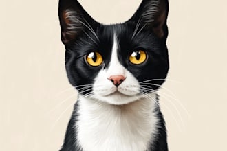 draw realistic portraits of your cat, dog or any pets by