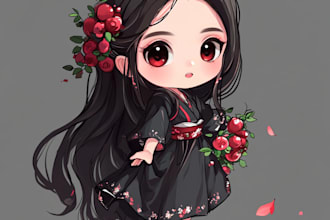 draw chibi character with cute art style