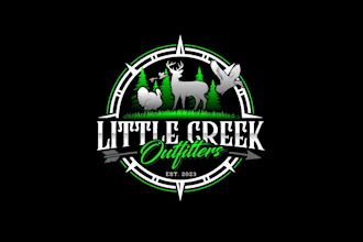 create graceful and fantastic hunting logo design