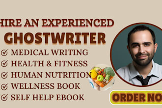 ghostwrite medical ebook, health and fitness, weight loss, yoga book and ebook