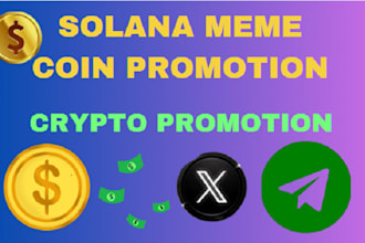 meme coin, promotion crypto fun solana sui presale moonshot , telegram promotion