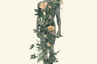 watercolor botanical illustrations of flowers and plants