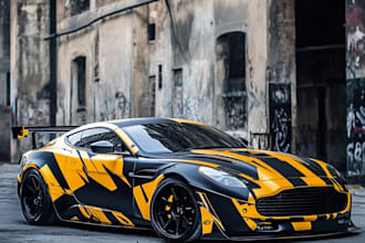 awesome car wrap design and vehicle wrap design