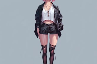 do sketch, lineart, and manga comic with anime style