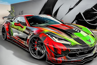 design a premium van wrap design, car wrap design