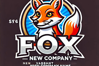 create cute animated fox mascot logo with unlimited revisions