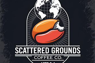 make super bold, global missions coffee company logo design