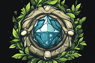 do original medieval, fantasy, rpg, mmorpg game logo title
