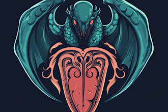 make tropical pirate themed card game logo