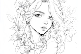 draw a custom line art or anime tattoo for you