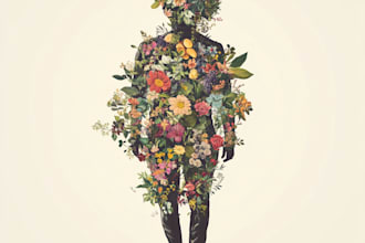 craft a beautiful botanical or floral illustration