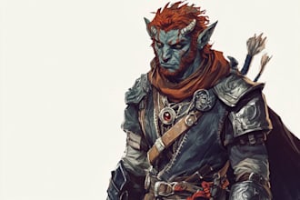 creat a high quality dnd character art and dnd character art